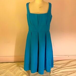 Blue Calvin Klein pleated skirt dress
